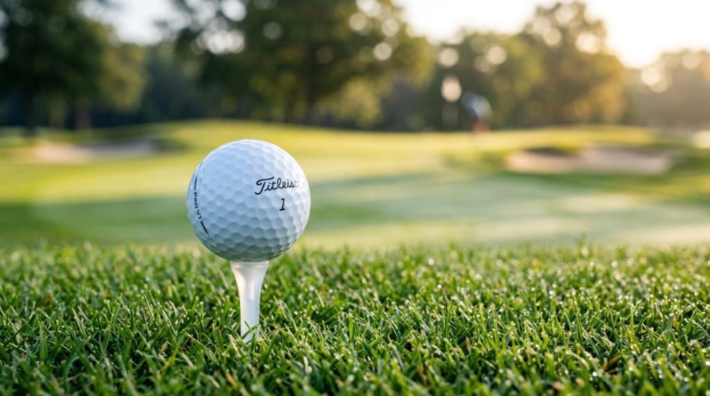 A golfer executing a powerful swing with a driver on a sunny fairway.